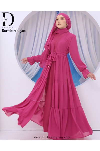 PRE ORDER BARBIE ABAYAA  - FUSCHIA PRE ORDER BARBIE ABAYAA  - FUSCHIA